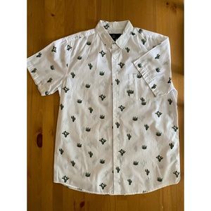 Cactus Short Sleeve Button Up Shirt